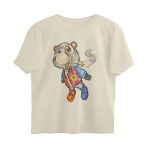 ye oversized t shirt graduation bear scribble