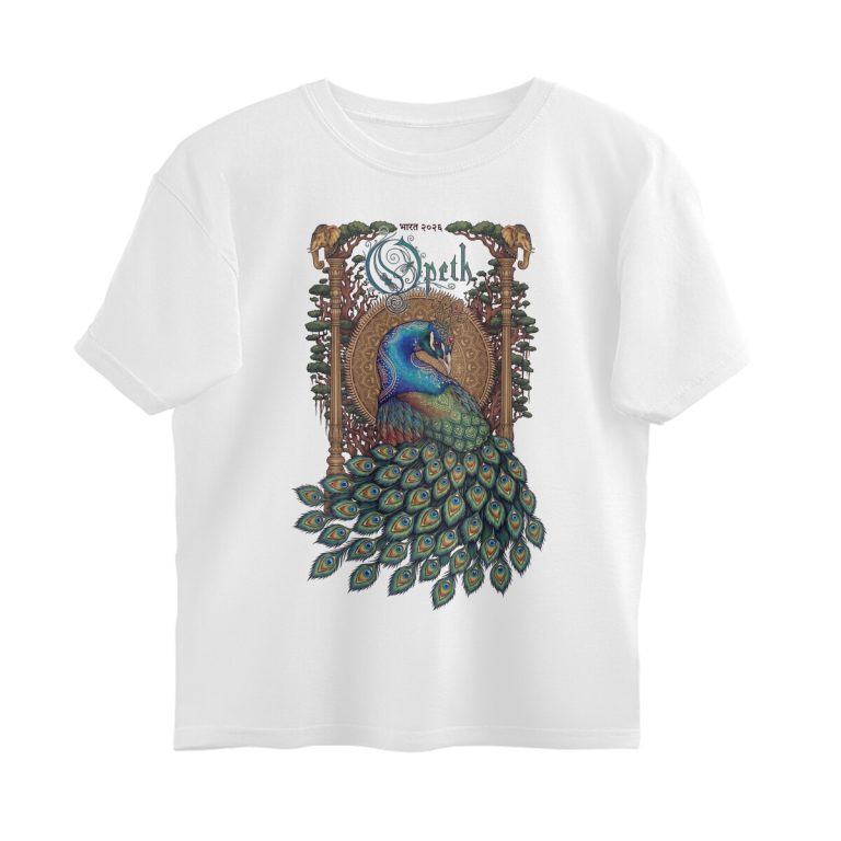 opeth oversized t shirt peacock