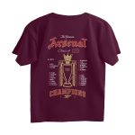 arsenal oversized t shirt class 25 26 (both sides)