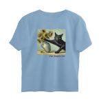art oversized t shirt van gogh's cat