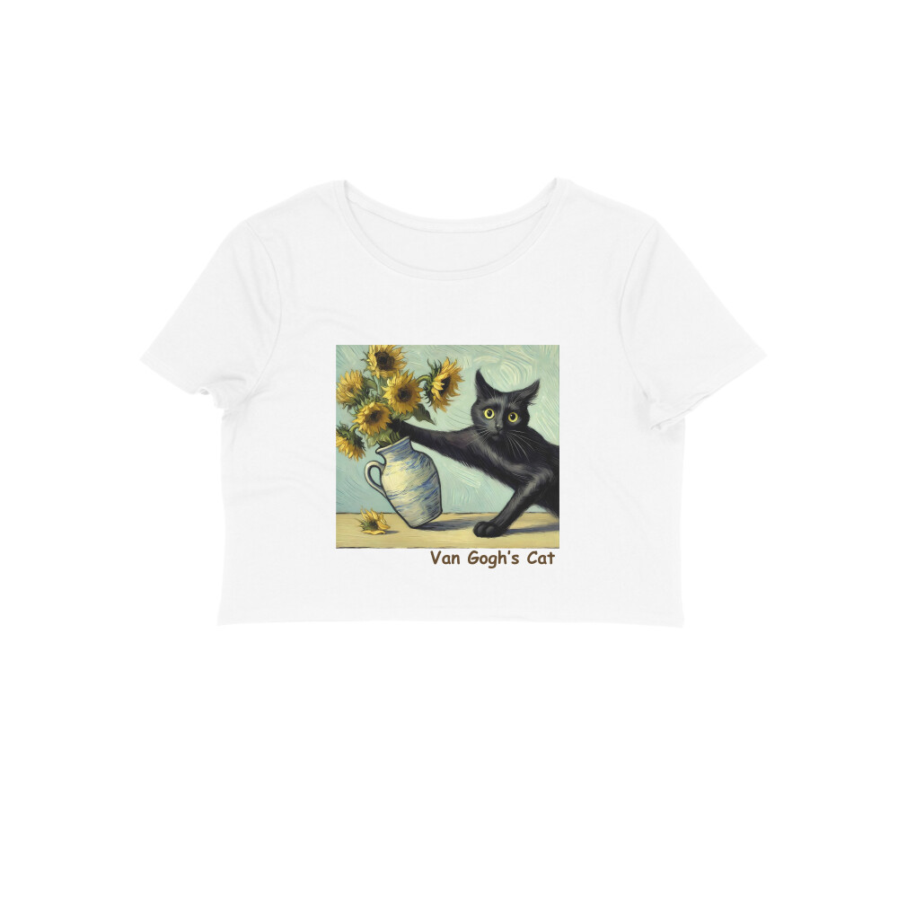 front-69fb718918200-White_S_Women_Crop_Top.jpg art crop top van gogh's cat