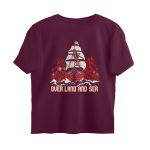 arsenal fan oversized t shirt over land and sea