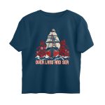 arsenal fan oversized t shirt over land and sea