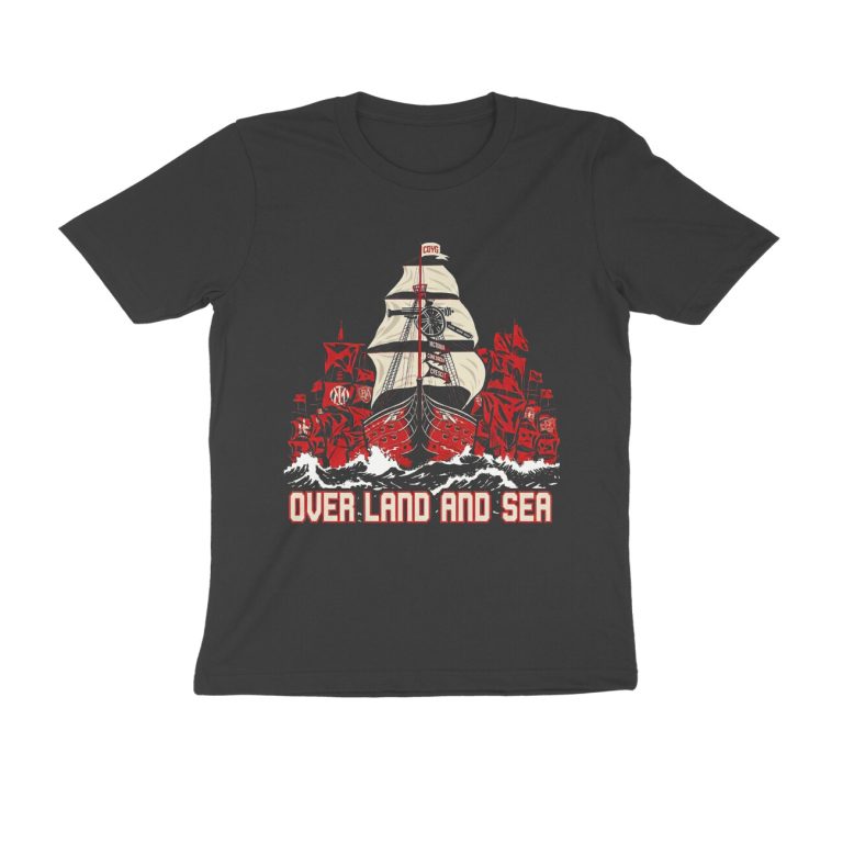 arsenal fan t shirt over land and sea