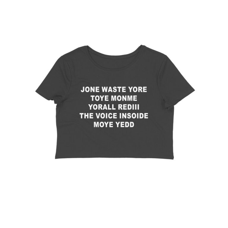 blink 182 crop top | jone waste yore toye monme