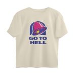 twisted logo oversized t shirt go to hell