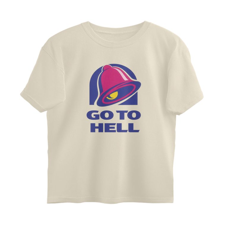 twisted logo oversized t shirt go to hell