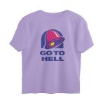 twisted logo oversized t shirt go to hell