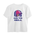twisted logo oversized t shirt go to hell