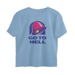 twisted logo oversized t shirt go to hell