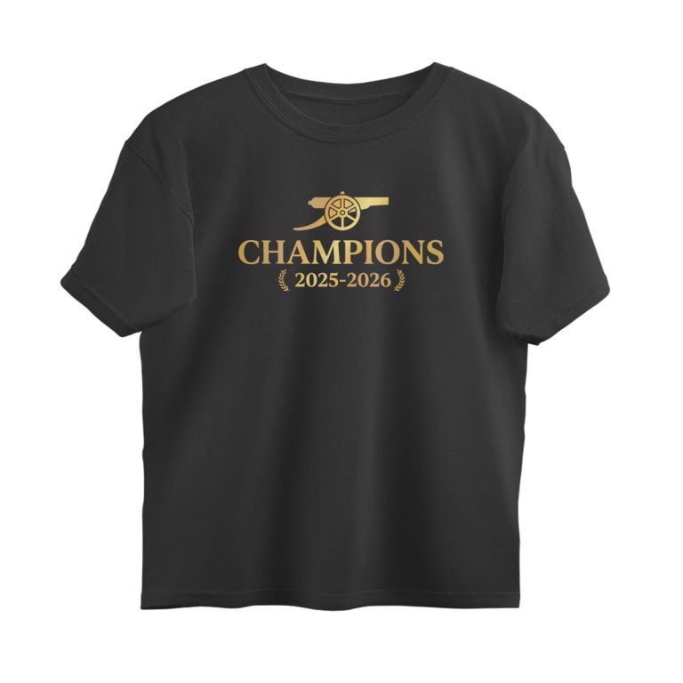 arsenal oversized t shirt champions (both sides)