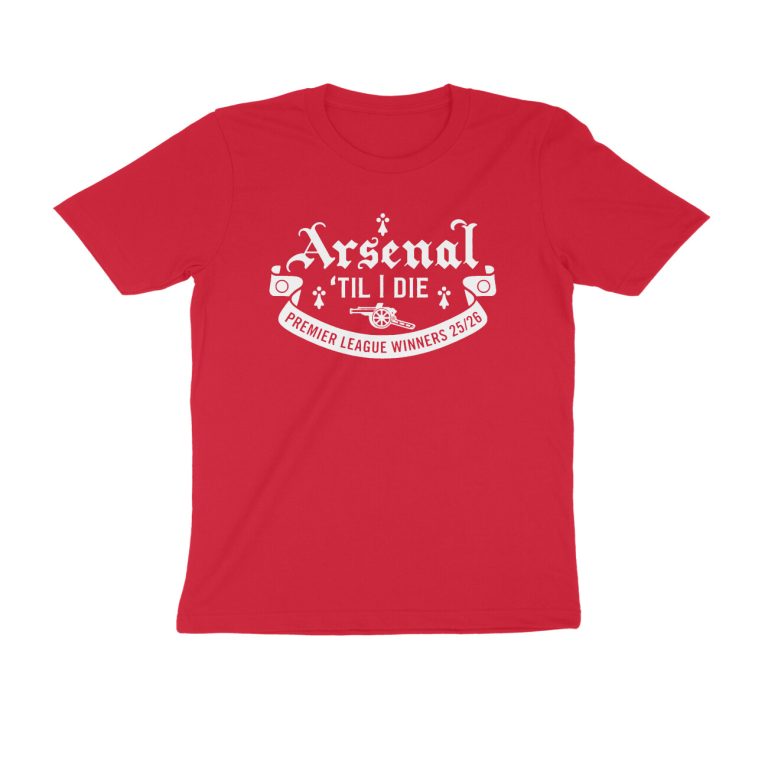 arsenal till i die t shirt pl winners
