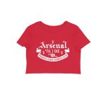 arsenal crop top arsenal till i die