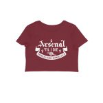 arsenal crop top arsenal till i die