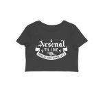 arsenal crop top arsenal till i die