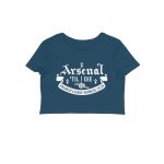 arsenal crop top arsenal till i die