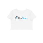 twisted logo crop top only trans