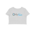 twisted logo crop top only trans