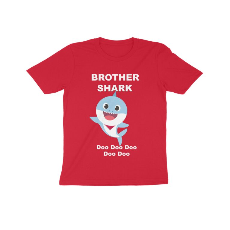 brother shark kids t shirt (8 14 years)