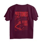 deftones oversized t shirt both sides pritned
