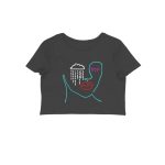 line art crop top