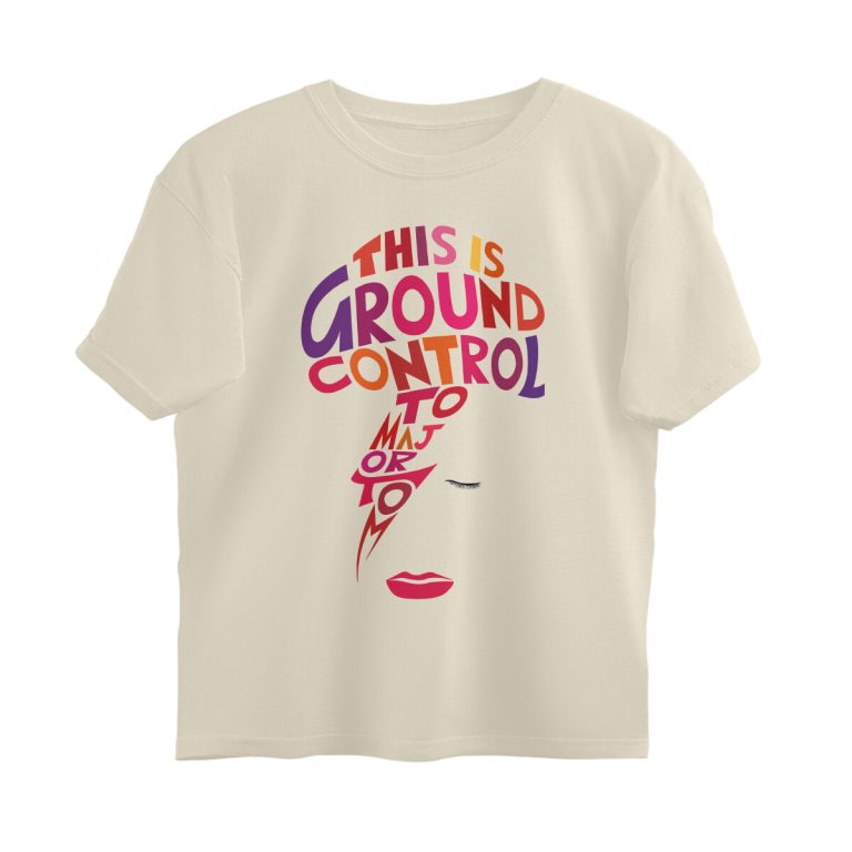 david bowie oversized t shirt ground control to major tom