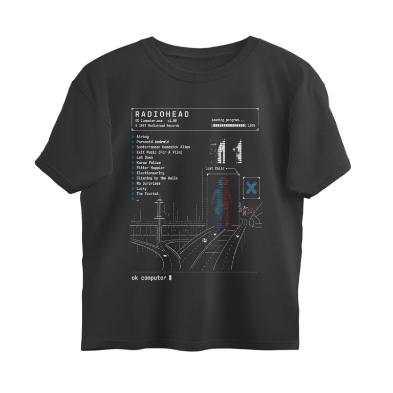 radiohead oversized t shirt – ok computer command line