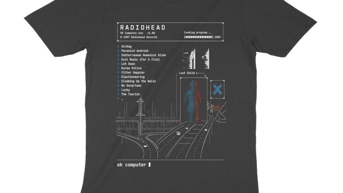 Radiohead T-shirt – Ok Computer Command - Wittee - Coding, Dope