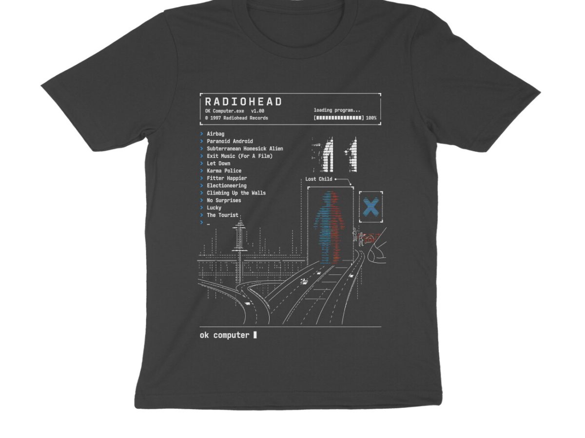 ミュージシャン The Sign Podcast NDIB T-shirt Radiohead front-6a1ef96897c08-