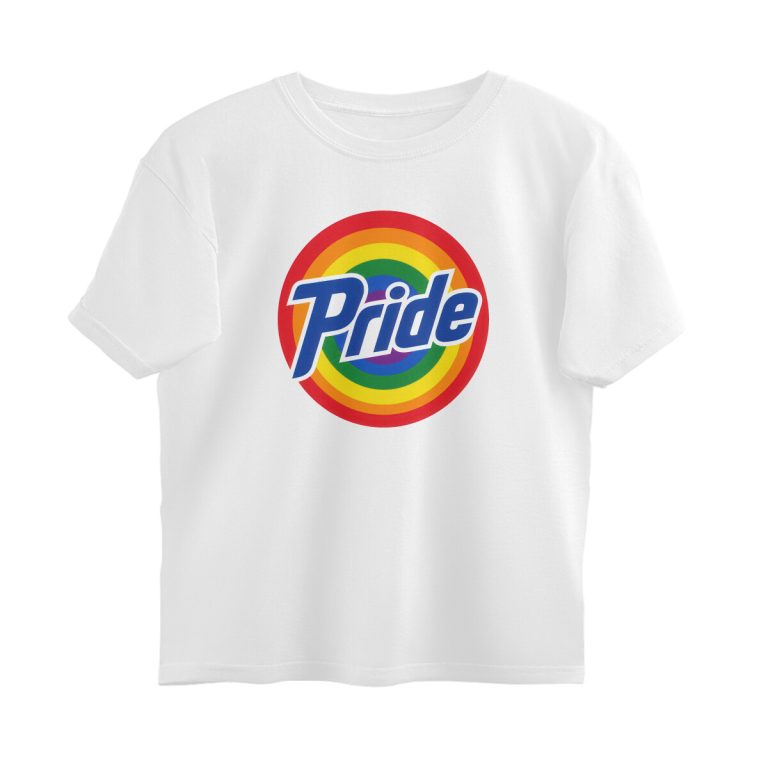 twisted logo oversized t shirt pride