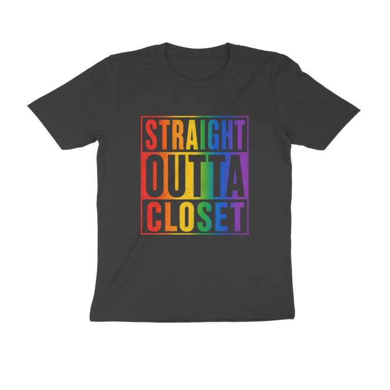 straight outta closet t shirt