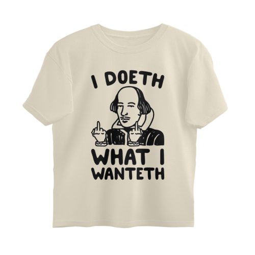 shakespeare funny oversized t shirt i doeth