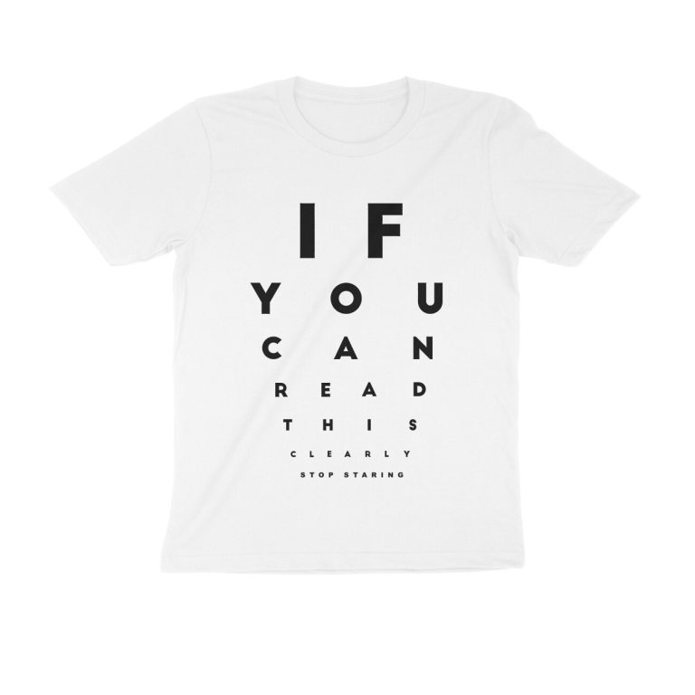 if you can read this t shirt stop staring