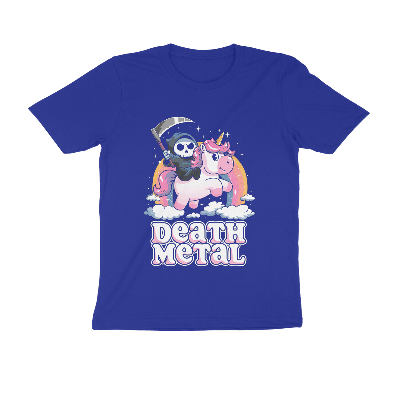 front-6a2b1b809133b-Royal_Blue_S_Men_Round.jpg death metal unicorn t shirt
