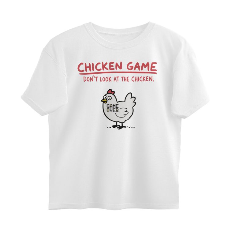 chicken game oversized t shirt game over