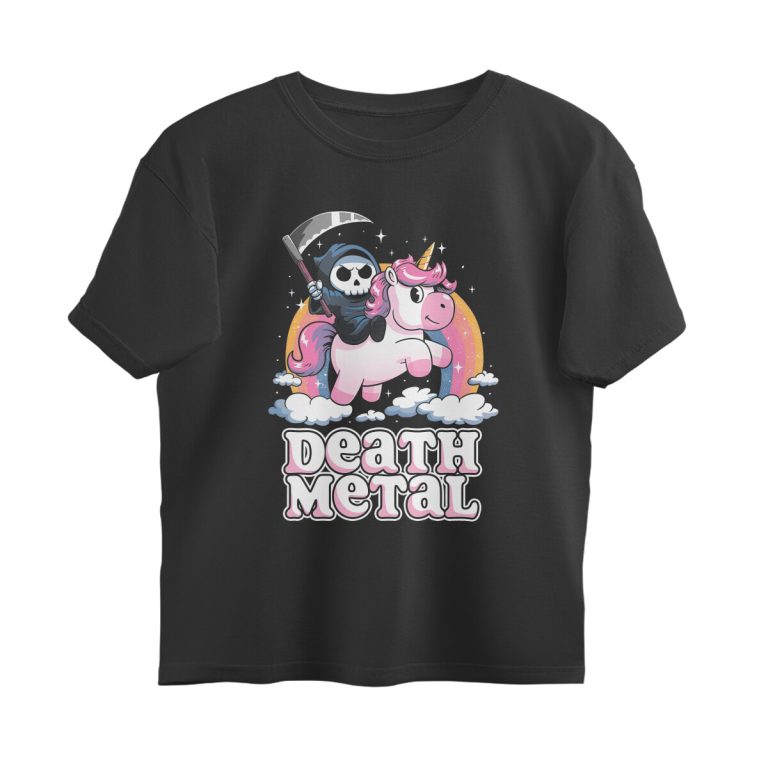 death metal unicorn oversized t shirt