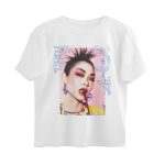 rina sawayama oversized t shirt white teeth