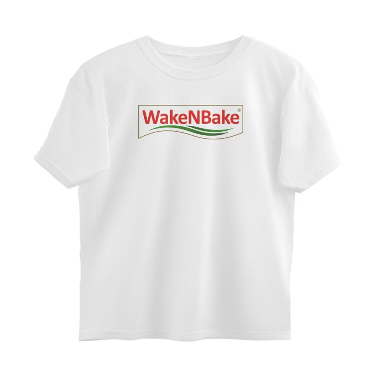 twisted logo oversized t shirt wake n bake