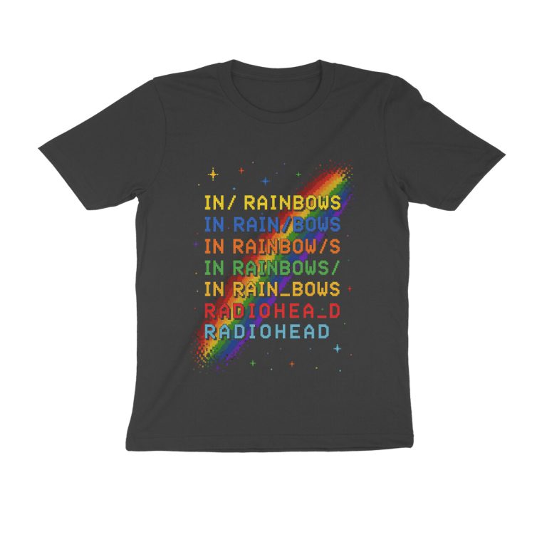 radiohead t shirt in rainbows