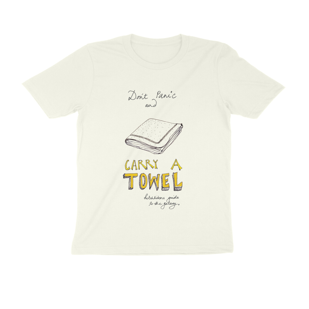 front-6a32e9f82f921-Ivory_S_Men_Round.jpg hitchhiker's guide to galaxy t shirt don't panic