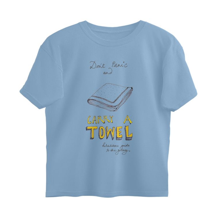 hitchhiker's guide oversized t shirt towel