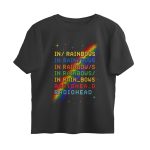 radiohead oversized t shirt in rainbows