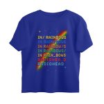 radiohead oversized t shirt in rainbows