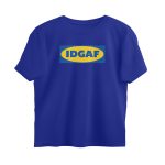 twisted logo oversized t shirt idgaf