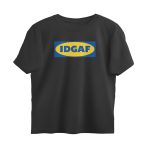 twisted logo oversized t shirt idgaf