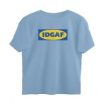 twisted logo oversized t shirt idgaf