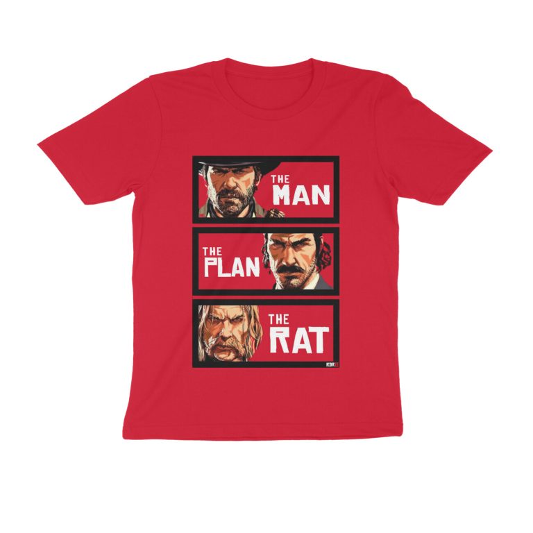 red dead redemption 2 t shirt man, plan, rat