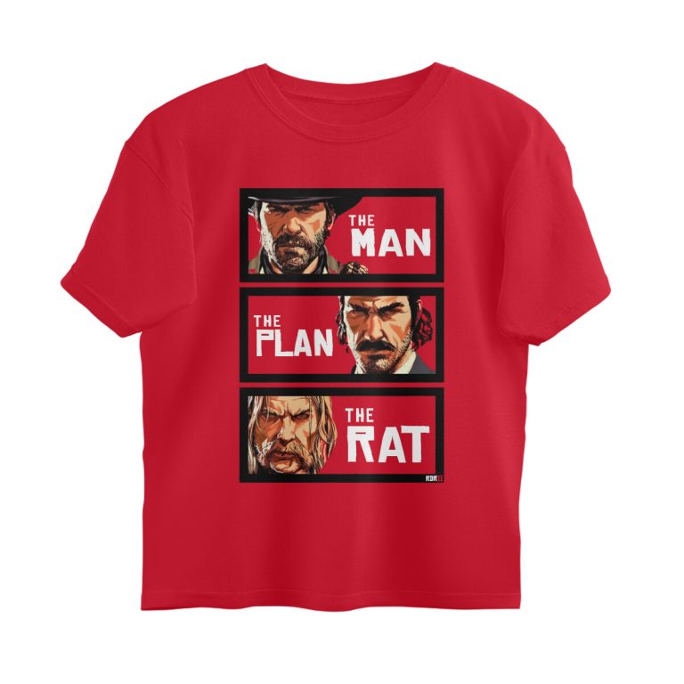 red dead redemption 2 oversized t shirt man, plan, rat