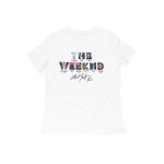 the weeknd womens t shirt album letters