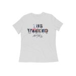 the weeknd womens t shirt album letters